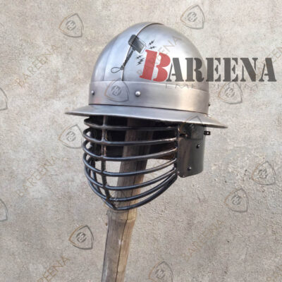 Handmade Kettle Helm Medieval Helmet for SCA, Reenactment, LARP and Historical Armor Collectors