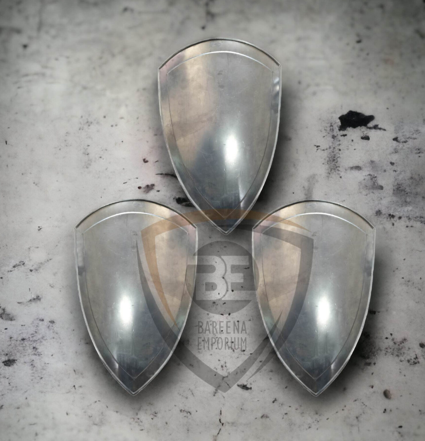 Medieval Heater Blank Shield (Set of 3) - Image 2