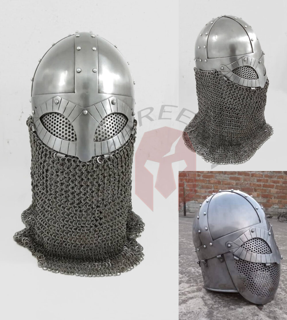 Gjermundbu Helmet 2 with Perforated Face Plate