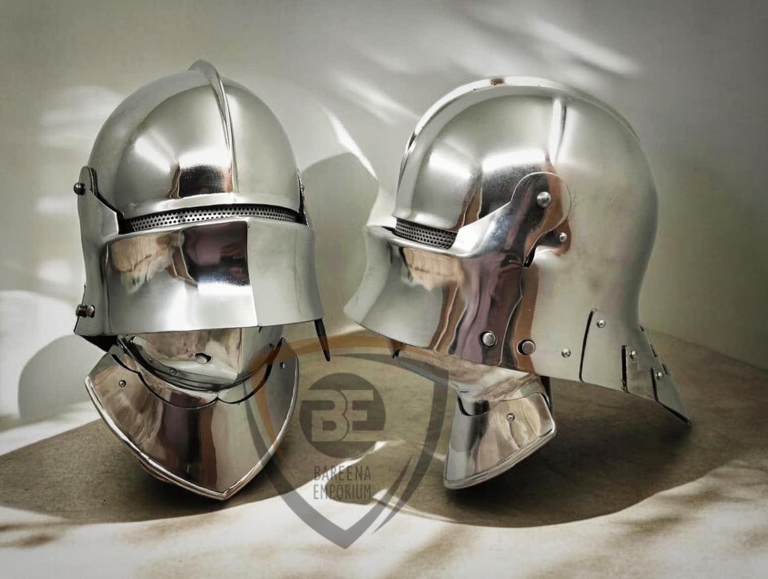 Sallet with adjoined Bevor