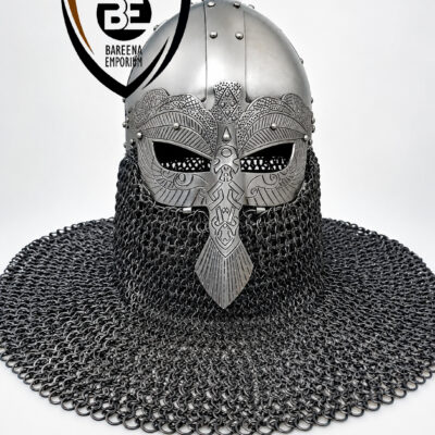 Viking Engraved Ocular Helmet – Handmade Viking Helmet