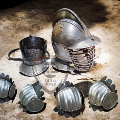 Bundle Offer : German Burgonet + Knee Cops + Elbow Cops
