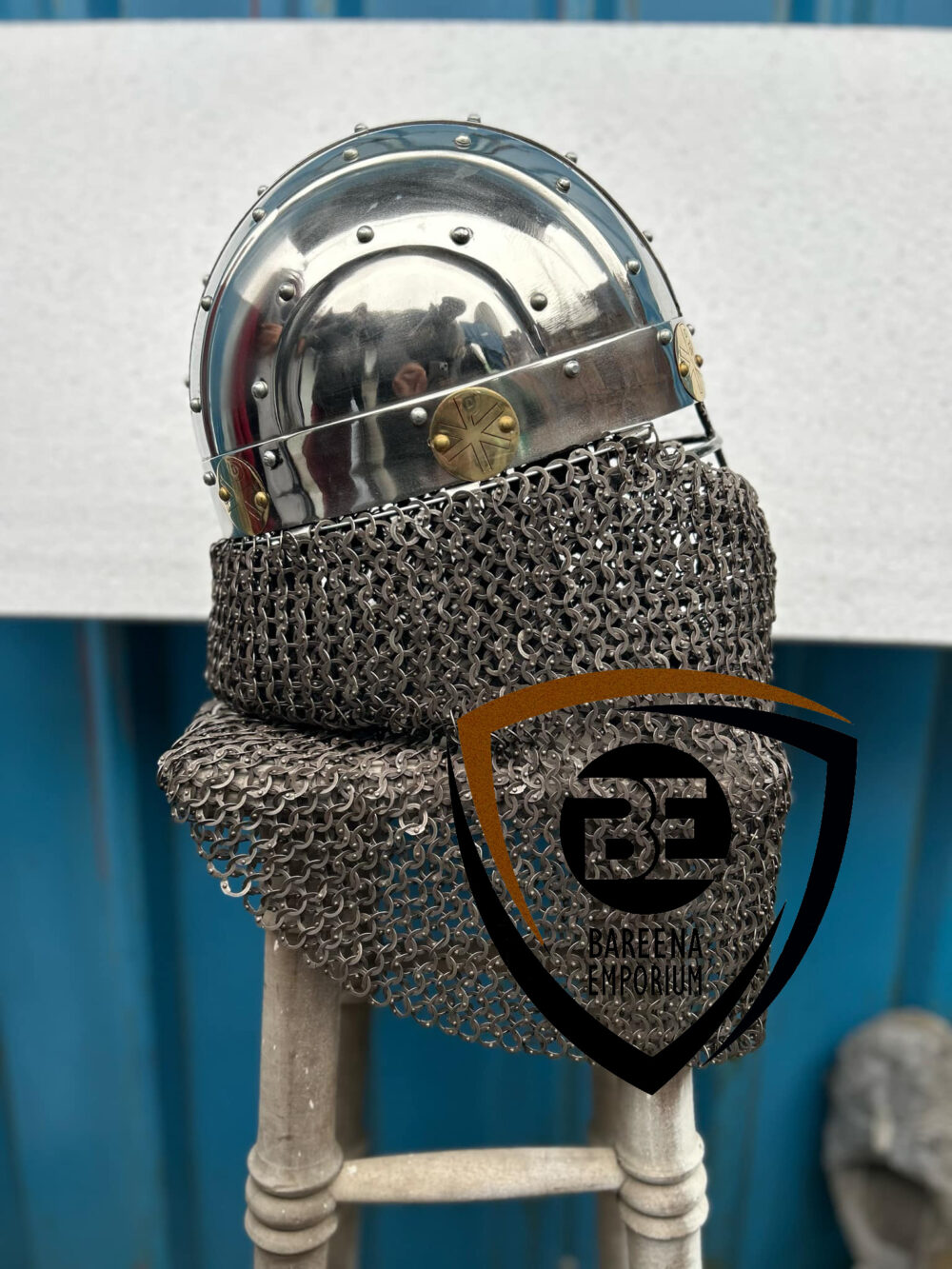 BE - Byzantine Concentric Helmet with Grill - Image 3