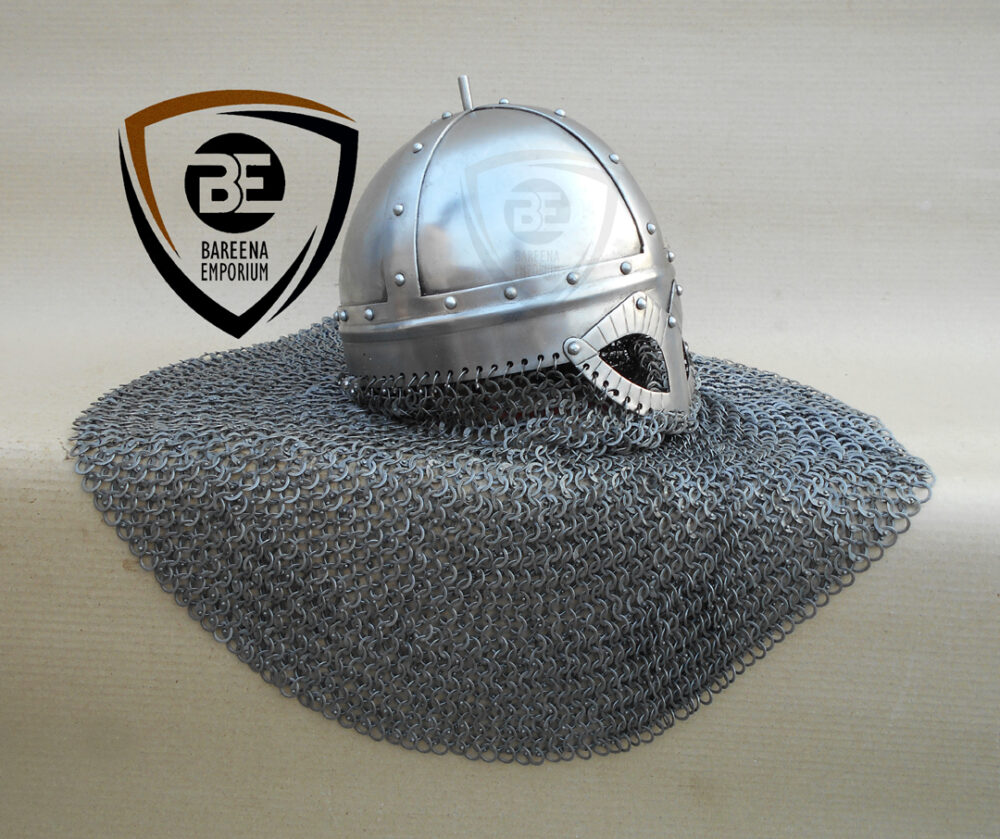 BE- Gjermundbu Helmet - Viking with Riveted Aventail - Image 2