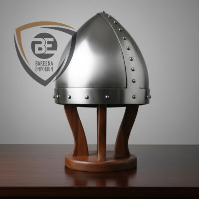 Spangenhelm Bowl with Riveted Bands – Mild & Stainless Steel | LARP & Reenactment Helmet