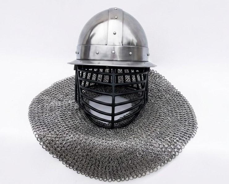 Handcrafted Kettle Helmet With Short Brim