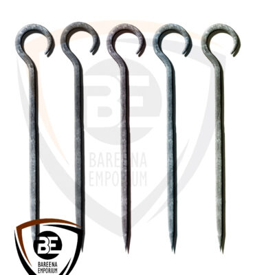 Medieval Tent Stakes – Iron Ground Pegs Set of 10 | Bareena